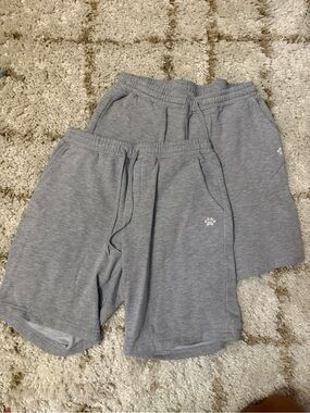 Classic Gray Unisex Drawstring Sweat Shorts